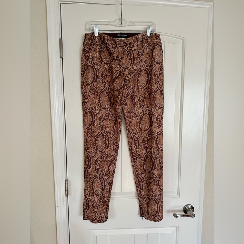 Dolce& gabbana silk pants Y2K